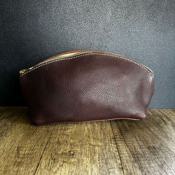 COLDBREW Total Eclipse Leather Makeup Bag Portland Leather FAST SHIP NEW